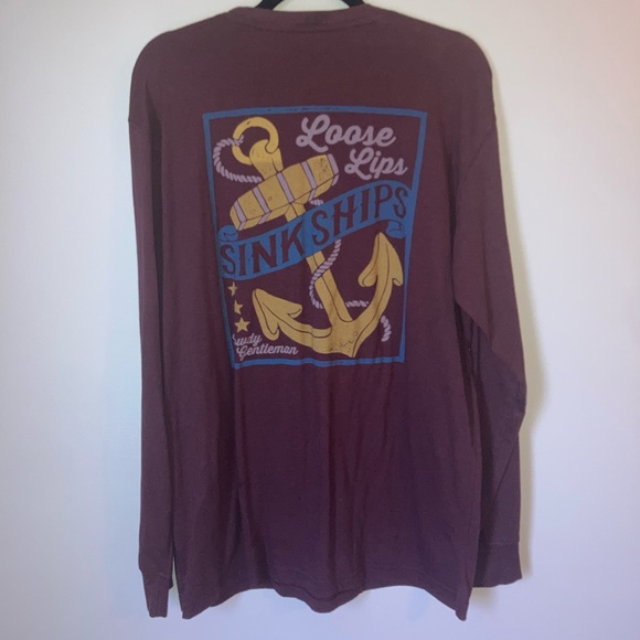 Other - Rowdy Gentlemen Loose Lips Sink Ships T-shirt